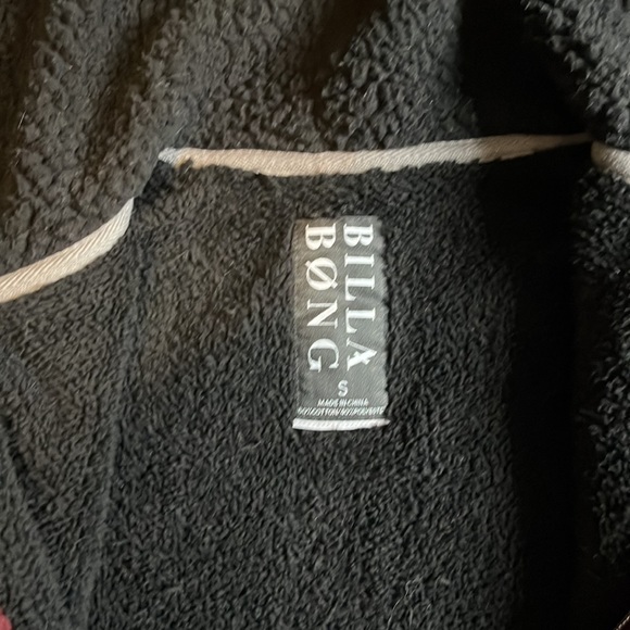 Billabong Fleece Lined Zip-Up Sweatshirt (USED) - Picture 3 of 5